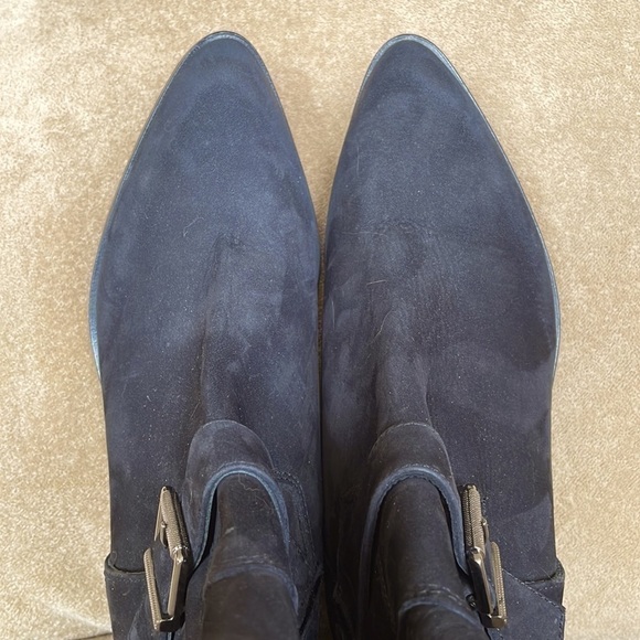 Brand New Avellini Genuine Leather Black Heeled Zipper Ankle Boots Made in Italy - Picture 10 of 15